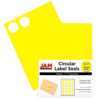JAM Paper Sceaux autocollants ronds, 1,67 po dia., couleurs vives assorties, 4 paquets de 120 unités (147627assrt)-Couleurs variées