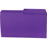 Chemises à dossier Hilroy, format légal, 9 po x 14 7/8 po, violet, 100 par boîte (65167)-Chemises à dossier 10,5 points de format légal