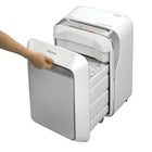 Fellowes - Déchiqueteur Powershred LX210 à coupe micro, 16 feuilles, blanc-Déchiquette pendant jusqu'à 20 minutes avant une période de refroidissement de 15 minutes requise
