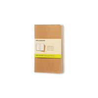 Moleskine – Cahier journal, page blanche, avec poche, couverture souple brun kraft, 3,5 po x 5,5 po-Couverture en carton épais souple, brun kraft