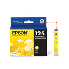 Epson - T125 Cartouche d'encre - Capacité standard - Jaune-Manipulation sans souci - impressions résistantes au maculage, à la décolouration et à l’eau