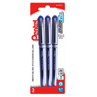 Pentel - Roller encre gel EnerGel - 0,7 mm - bleu - paquet de 3-Conçu pour incorporer les meilleures qualités d’encre liquide