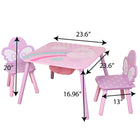 Danawares - Licorne Table Carrée avec 2 Chaises et Pochette de Rangement - Rose-9