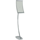 Azar Displays – Présentoir de plancher incurvé en métal, 17 x 11 po (300888)-Permet de charger et de décharger les illustrations facilement