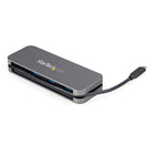 StarTech - Concentrateur 4 ports USB-A et USB-C - Câble de 11,2 po-Compatibilité : indépendant du système d'exploitation, compatible avec windows, macos, linux, ipados, chrome os, android, câble hôte long pour ordinateurs portables usb-c/thunderbolt 3 sur réhausseur ou 2-en-1 (surface pro 7/book 3, ipad pro/air)