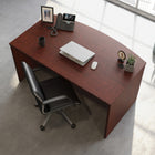 Sauder 59"W La Collection Affirm Bureau Ministre - Finition Classic Cherry-  Système de gestion des cordons avec deux œillets de bureau