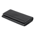 Roots - Portefeuille d'embrayage de poche pour dames - Noir-Fermeture à pression extensible