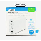 LOGiiX - Chargeur mural Power Plus 100W XL - Blanc-Fabriqué avec du nitrure de gallium (GaN) pour une conception compacte et portable