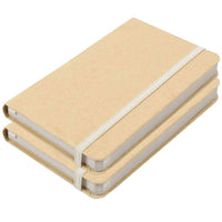 JAM PaperMD – Cahiers de notes à couverture rigide avec fermeture à bande élastique, 3 3/4 x 5 5/8 po, brun kraft, 2/pqt-Taille : 3 3/4 x 5 5/8 (po)