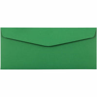JAM Paper #10 Enveloppes de couleur professionnelles - 4,125" x 9,5" - Vert recyclé - Paquet de 50-Couleur : Vert Noël