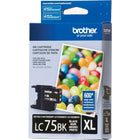 Brother – Cartouche d'encre noire Innobella LC75 haut rendement-Encre d'imprimante noire pour des documents d'allure nette et professionnelle