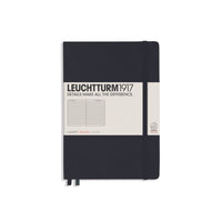 Leuchtturm1917 - Carnet à couverture rigide, Format Moyen A5, Noir, Ligné, 5 7/8" x 8 1/4"-251 pages numérotées