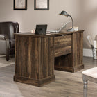 Sauder 59"W La Collection Barrister Lane Bureau Ministre - Finition Iron Oak-  Étagère réglable derrière la porte