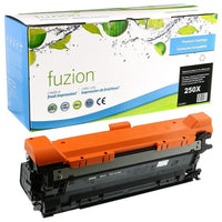 fuzion - HP 504X (CE250X) Cartouche De Toner Remanufacturée - Haut Rendement - Noir-Couleur d'encre: Noir