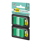 Post-it - Drapeaux 1 po x 1,7 po - Vert - 50 Drapeaux/Distributeur - 2 Distributeurs/Paquet-50 drapeaux par distributeur, 2 distributeurs par paquet