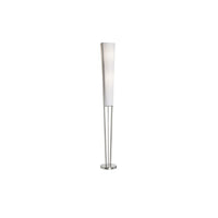 Dainolite – Lampe de sol Emotions à deux ampoules avec abat-jour blanc, 61 x 7 x 7 po, chrome satiné (83323F-SC)-Lampe de sol