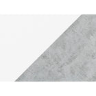 Monarch Specialties - 2840 Meuble Tv - 48 po L/Dessus Simili-Ciment Gris/Blanc-Combinaison unique d'une finition blanc brillant surmontee d'une finition d'aspect ciment gris et accentuee avec des jambes inclinees elegantes et une poignee de porte d'armoire a tirette elegante en metal gris