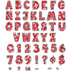 Mickey Couleur Pop! Lettres déco 4", paquet de 531-Les lettres perforées réutilisables, communément appelées lettres de babillard, aident à créer des conceptions de babillard colorées et informatives