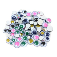 Charles Leonard – Yeux ronds grouillants Creative Arts Peel-N-Stick, couleurs et tailles variées, 800/paquet (CHL64535)-Les yeux peints grouillants donnent vie à vos poupées, animaux, jouets et plus encore