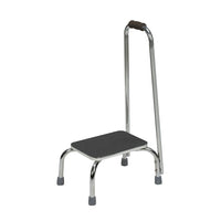 Bios â€“ Tabouret de pied DMI avec poignée-Le tabouret de pied DMI avec poignée a une structure en acier chromé et une surface texturée antidérapante