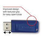 Verbatim - Clé USB bleue, 8 Go, Bleu-Couleur: Bleu