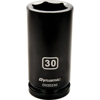 Dynamic Tools – Douille à choc de longueur profonde de 27 mm, métrique, points 6 avec prise de 3/4 po-Taille : 27 mm