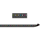 Teacher Created Resources - Tableau à craie, bandes magnétiques, couleurs vives (TCR77222)-Rafraîchissez l’aspect de vos babillards, fenêtres, murs et projets scolaires à l’aide de ces bordures variées