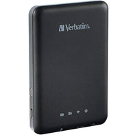 Verbatim Périphérique portatif de diffusion sans fil MediaShareâ„¢ Wireless, 2 ports-Jusqu'à 5 appareils peuvent être connectés simultanément à MediaShare pour partager des vidéos, de la musique, des photos ou des données