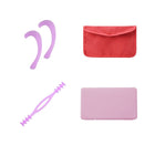 DRSAVER Combinaison d'emballages de masques - Rose-Combinaison d'emballages de masques: Pour allonger les boucles d'oreilles des masques faciaux. Design léger et élégant, fabriqué avec un matériau en silicone souple. Réutilisable et facile à nettoyer, s'adapte parfaitement à votre tête.