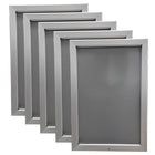 Eddie's - Porte-affiches verrouillable à cadre encliquetable - 11" x 17" - Aluminium argenté - Paquet de 5 (120665-5)-Porte-affiches verrouillables avec cadre encliquetable