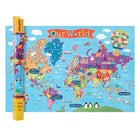 Round World Products Carte du monde pour enfants, 24" x 36"-Apportez de la couleur et du plaisir aux murs de votre enfant avec cette magnifique carte du monde