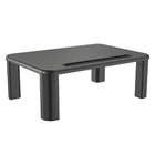 ShoppingAll - Monitor Stand Riser with 4 Adjustable Height-Black-L'ample plateforme de 15,7"/40cm x 11"/28cm peut supporter jusqu'à 22lbs/10kg d'écrans, d'ordinateurs portables, de tablettes, de smartphones, d'imprimantes et plus encore. Ce support d'écran est la solution idéale pour optimiser votre espace de travail.