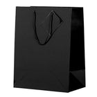 Jam Paper Sacs-cadeaux lustrées, grand format, 10 x 13 x 5 po, noir, lustré, 6/paquet (673GLBLA)-6/paquet