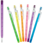 Merangue - Push Up Pencils - 0,7 mm - Assortiment de couleurs - Paquet de 6-Crayon mecanique pre-aiguise, plomb,