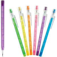 Merangue - Push Up Pencils - 0,7 mm - Assortiment de couleurs - Paquet de 6-Crayon mecanique pre-aiguise, plomb,