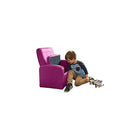 Uncaged Ergonomics STASH Chaise enfant pliante rembourrée avec rangement intégré, pouf (ROSE)-3