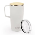 ASOBU - Puramic Tower Mug - 20 oz - Blanc-Couvcle `a glissi`ere