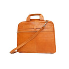 Ashlin ? Malette Alaster pour ordinateur portatif avec compartiment de rangement avant, havane (P7300-18-08)-La section arrière est dotée de 2 pochettes à soufflet pour ranger vos documents.