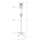 Monarch Specialties - 2008 Patere - Metal Rouge-Un joli fleuron sur le dessus offre une touche d'élégance à cette patère de style tendance
