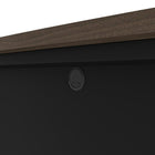 Bestar Connexion Bureau sans caisson - Antigua & Noir-Oeillets pour le passage des câbles