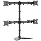 StarTech Support de bureau pour quatre écrans, articulé (ARMBARQUAD)-Support d’écran autoportant prenant en charge quatre écrans jusqu'à 27 po (68,6 cm) et d’un poids maximal de 17,6 lb (8 kg) chacun