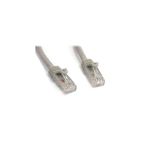 StarTech  Câble de raccordement sans crochet N6PATCH10GR de catégorie 6, 10 pi, gris-Deux connecteurs RJ-45 mâles assurent une connectivité transparente