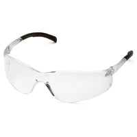 Lunettes de sécurité Atoka de Pyramex avec verres clairs antibuée et branches noires, Boîte de 12-avec verres clairs antibuée et branches noires