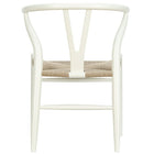 Nicer Furniture - chaise Wegner Wishbone - blanc - paquet de 2-Cadre en bois massif