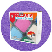 Sandtastik - Sable coloré classique, boîte de 25 lb (11,3 kg), ultraviolet-Le grain est fin et a un éclat naturel