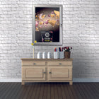 Seco - Porte-affiche verrouillable, 24 "x 36", argent-Peut être positionné portrait ou paysage