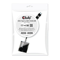 Adaptateur actif Club 3D USB 3.1 Type C vers HDMI 2.0 UHD 4K 60Hz-Connecteur USB réversible de type C