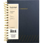 Cahier Workstyle Cambridge - Ligne - 8.5"L x 6.75"W - 304 Pages-Motif doré élégant