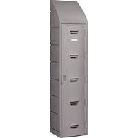 Casiers en plastique, Casier, Dimensions larg. x prof., 15 x 18 po-Casier pleine grandeur 60 po de hauteur