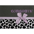 Rosedale – Cartes de souhaits et enveloppes, Congratulations, doré, 5 1/2 x 8 po, 6/paquet (19892)-Imprimées sur papier cartonné non couché de haute qualité